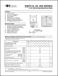 Click here to download KBPC2510S Datasheet