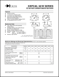 Click here to download KBPC5001W Datasheet