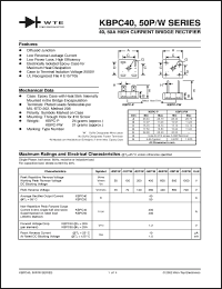 Click here to download KBPC4000PW Datasheet