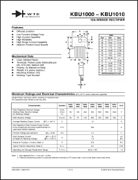 Click here to download KBU1010 Datasheet