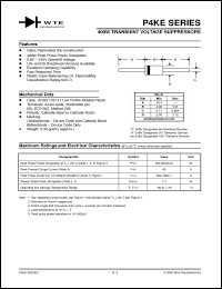 Click here to download P4KE400 Datasheet