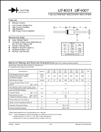 Click here to download UF4007 Datasheet