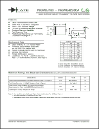 Click here to download P6SMBJ220CA-T3 Datasheet