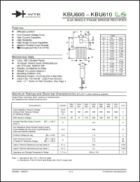 Click here to download KBU600_06 Datasheet