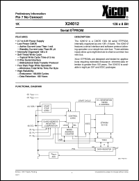 Click here to download X24012PI-2,7 Datasheet