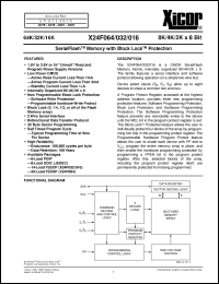 Click here to download X24F016VI Datasheet