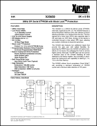 Click here to download X25650S8 Datasheet