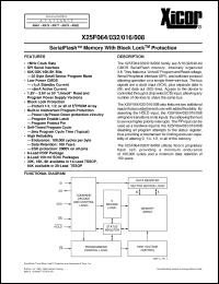 Click here to download X25F016V-5 Datasheet