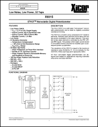 Click here to download X9315WSI-2,7 Datasheet