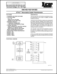 Click here to download X9C102SI Datasheet