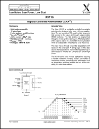 Click here to download X9116WM8I-2.7 Datasheet