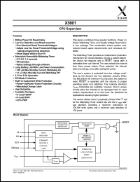 Click here to download X5001V8 Datasheet