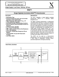 Click here to download X9271TVI Datasheet