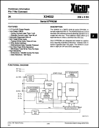 Click here to download X24022PI3 Datasheet