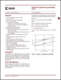 Click here to download XC95144-10PQ160I Datasheet