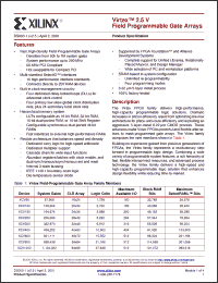 Click here to download XCV800-5HQ240C Datasheet