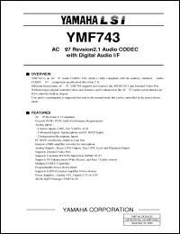 Click here to download YMF743 Datasheet