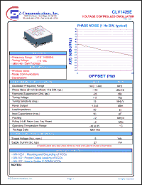 Click here to download CLV1425E Datasheet