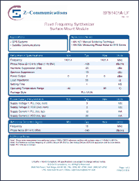 Click here to download SFS1401A-LF Datasheet