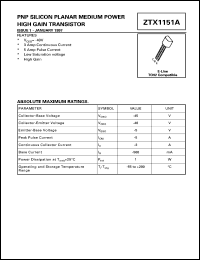 Click here to download ZTX1151A Datasheet