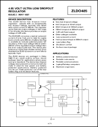 Click here to download ZLDO485TB Datasheet