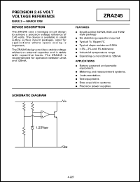 Click here to download ZRA245R02 Datasheet