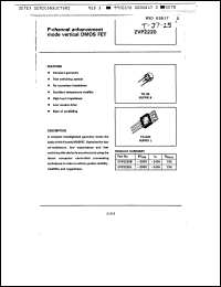 Click here to download ZVP2220B Datasheet