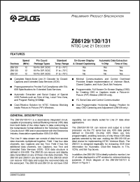 Click here to download Z8613112PSC Datasheet