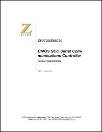 Click here to download Z85C3016VSC Datasheet