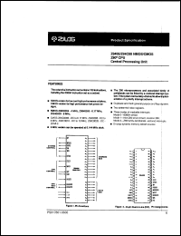 Click here to download Z84C0010FEC Datasheet