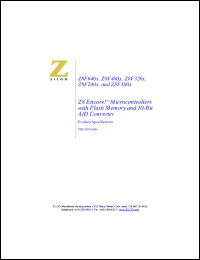Click here to download Z8F1601AN020SC Datasheet
