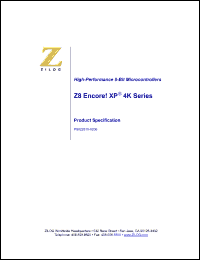 Click here to download Z8F012ASJ020SC Datasheet