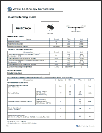 Click here to download MMBD7000 Datasheet